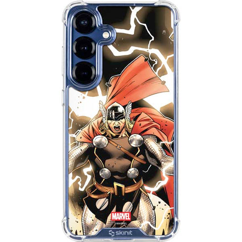 Marvel Thor Thor's Lightning Galaxy S25 Clear Case
